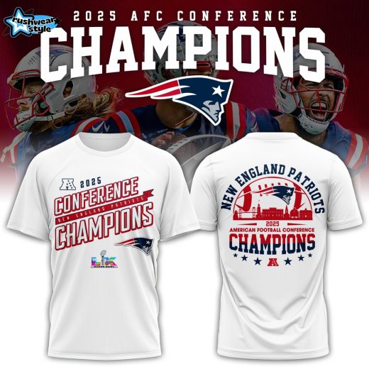 New England Patriots 2026 AFC Conference Champions T-Shirt Design V3
