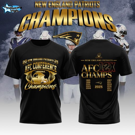 New England Patriots 2026 AFC Conference Champions T-Shirt Design V5