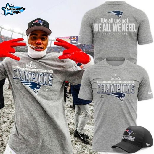 New England Patriots AFC Champions 2026 Victory T-Shirt