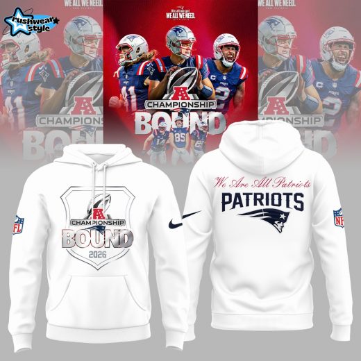 New England Patriots Championship BOUND Limited Edition Hoodie - White