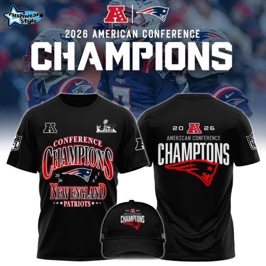 New England Patriots Football AFC Champions 2026 Limited T-Shirt V1
