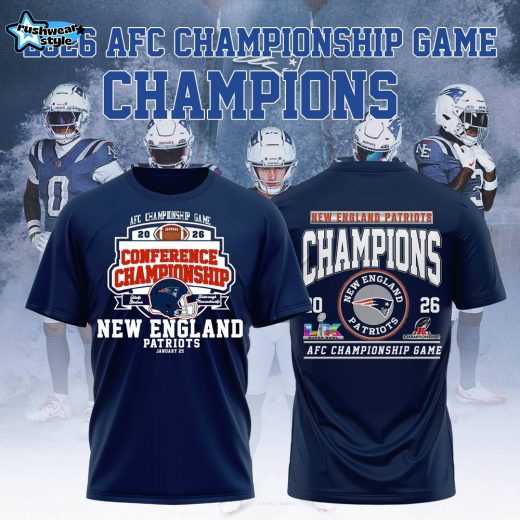 New England Patriots Football AFC Champions 2026 Limited T-Shirt V2
