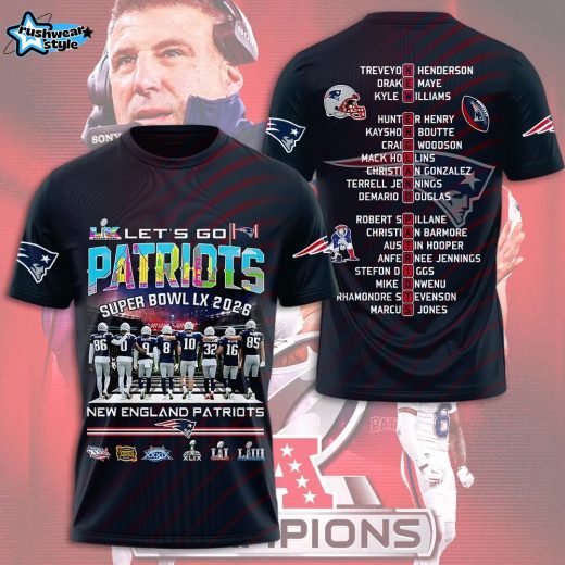 New England Patriots Super Bowl LX Limited Edition Fan Shirt – Version 5