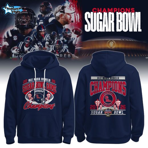 Ole Miss Rebels 2026 Allstate Sugar Bowl Champions -Limited Edition-3D Unisex Hoodie