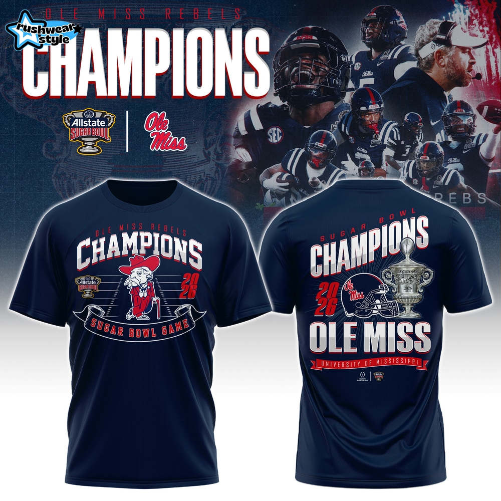 Ole Miss Rebels – Sugar Bowl Champions T-shirt Ole Miss Rebels – Sugar Bowl Champions T-shirt