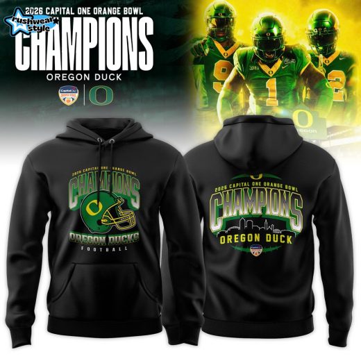 Oregon Ducks 2026 Orange Bowl Champions Hoodie