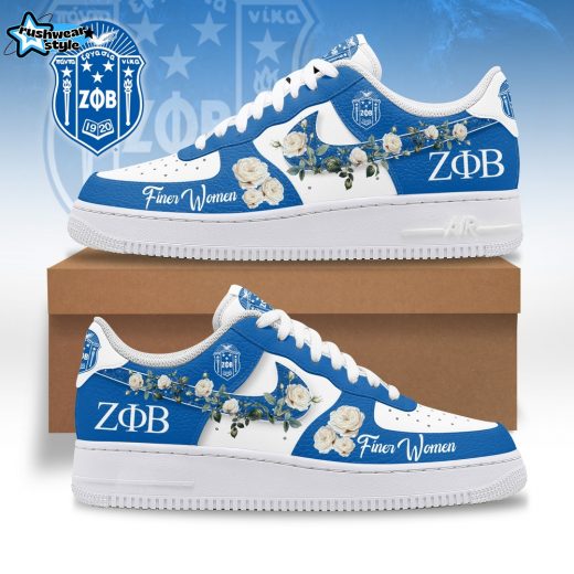 PREMIUM Zeta Phi Beta Greek Floral Edition Air Force 1 Shoes Sneakers
