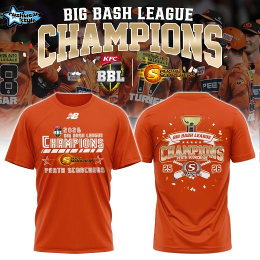 Perth Scorchers BBL Champions 2026 Limited Edition T-Shirt