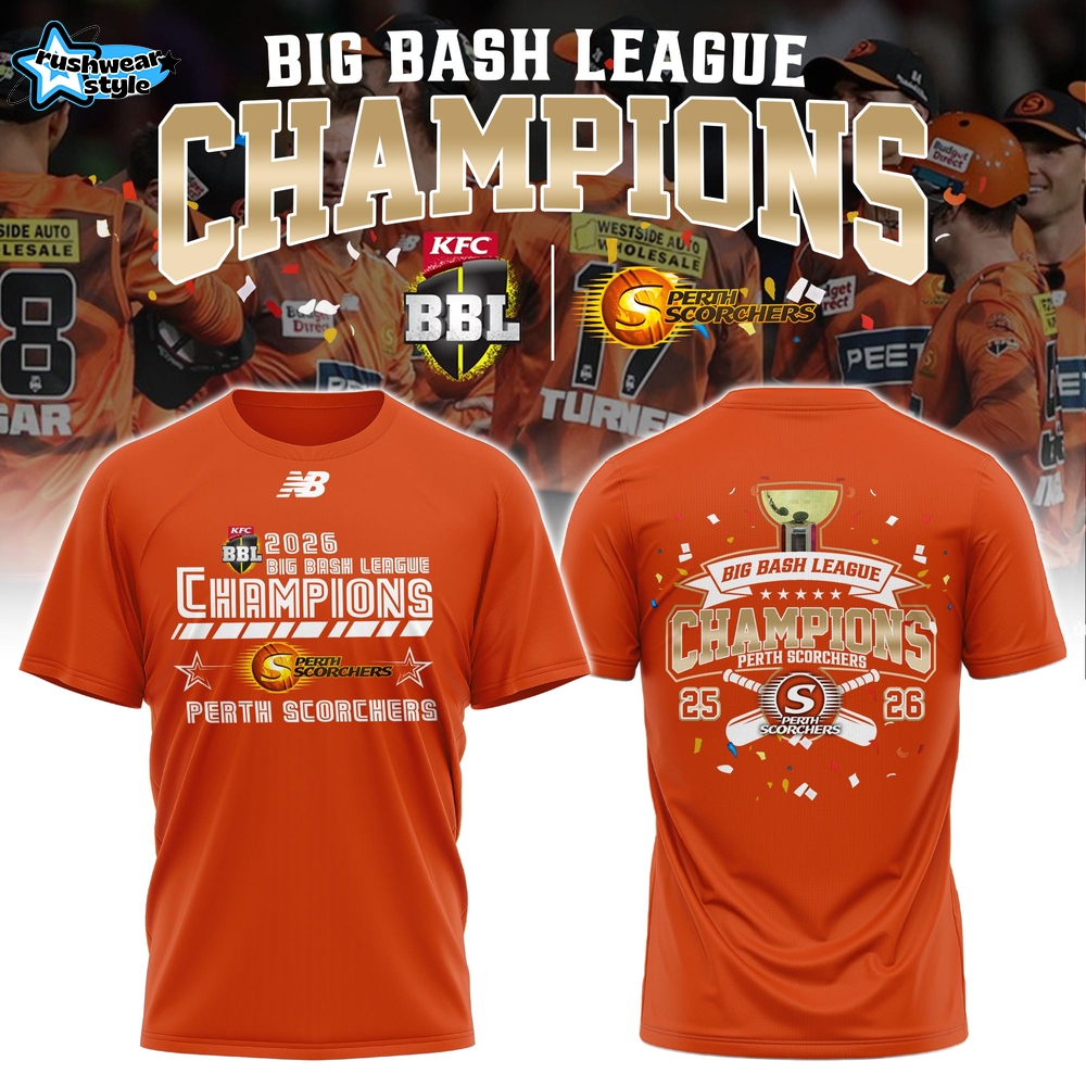 Perth Scorchers BBL Champions 2026 Limited Edition T-Shirt Perth Scorchers BBL Champions 2026 Limited Edition T-Shirt