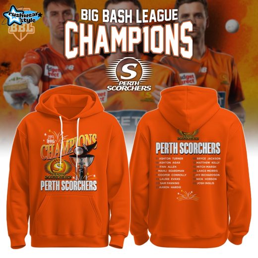 Perth Scorchers BBL Champions 2026 Limited Hoodie – Alternate Design