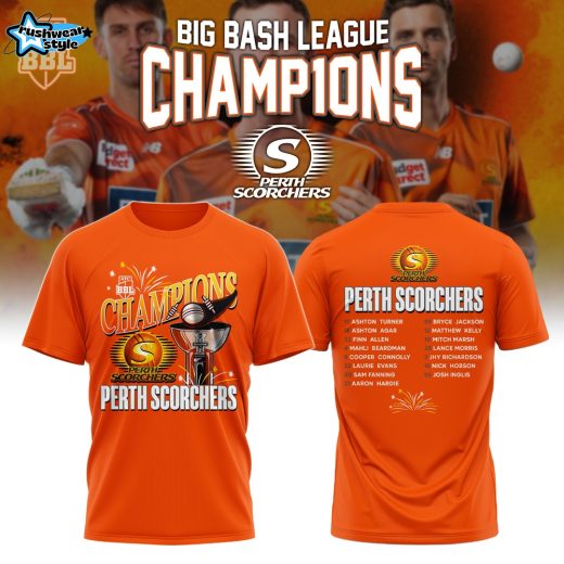 Perth Scorchers BBL Champions 2026 Limited T-Shirt – Variant 2