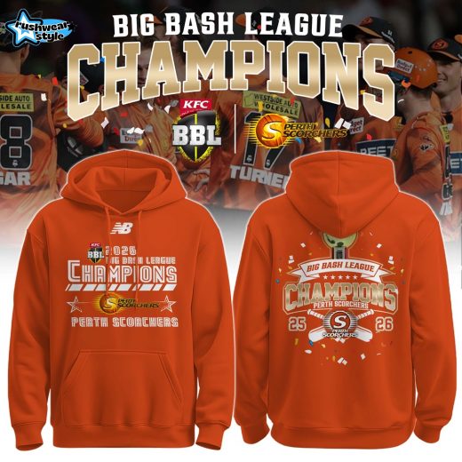 Perth Scorchers BBL Champions 2026 Special Edition Hoodie