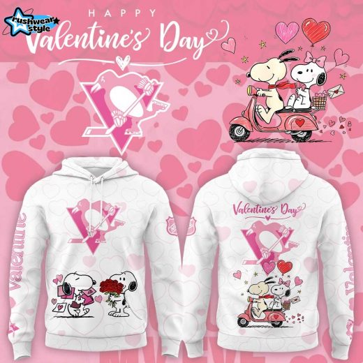 Pittsburgh Penguins Peanuts Happy Valentine Day 2026 Hoodie