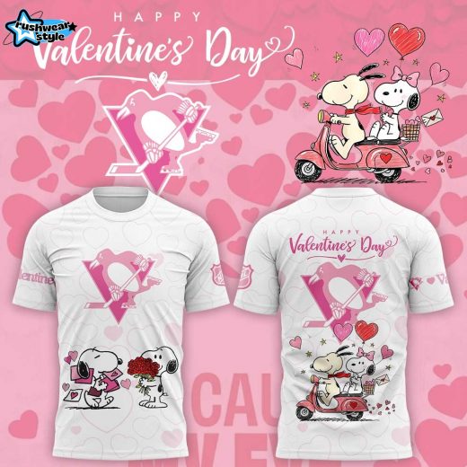 Pittsburgh Penguins Peanuts Happy Valentine Day 2026 Shirt