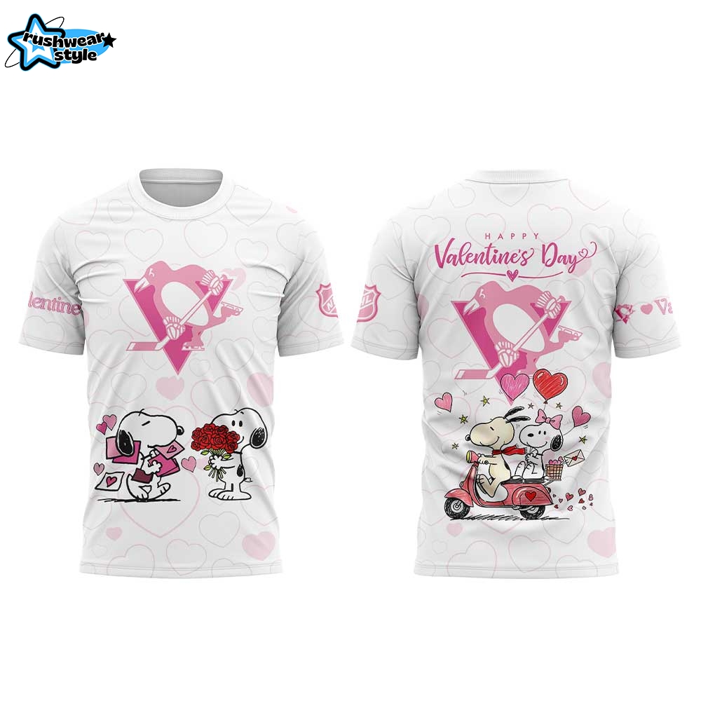 Pittsburgh Penguins Peanuts Happy Valentine Day 2026 Shirt Pittsburgh Penguins Peanuts Happy Valentine Day 2026 Shirt