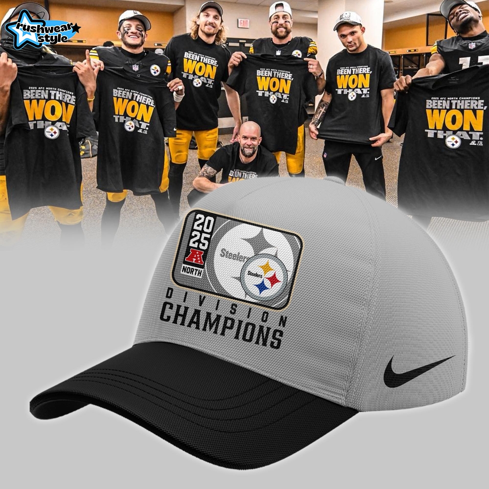 Pittsburgh Steelers 2025 AFC North Champions Limited Stitching Cap Pittsburgh Steelers 2025 AFC North Champions Limited Stitching Cap