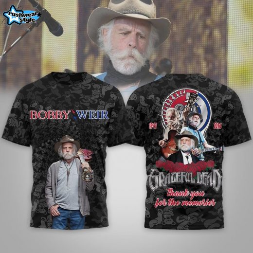 Premium Bobby Weir Grateful Dead Thank You For The Memories Shirt 2026 3D Shirt MM