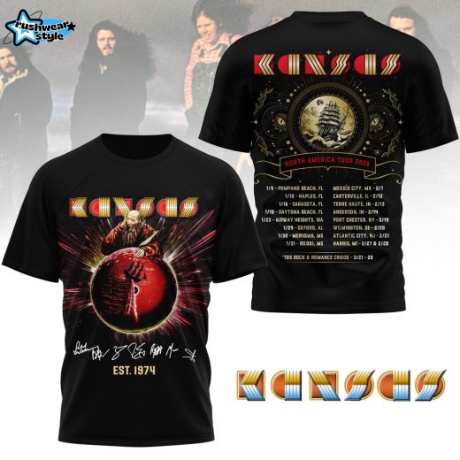 Premium  Kansas band North America Tour 2026 3D Shirt