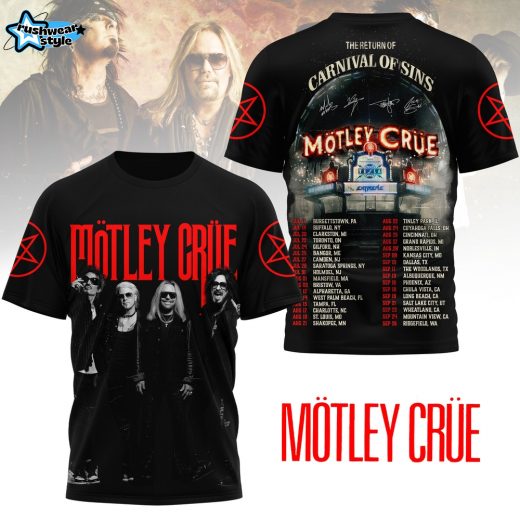 Premium Motley Crue Tour 3D Shirt NY