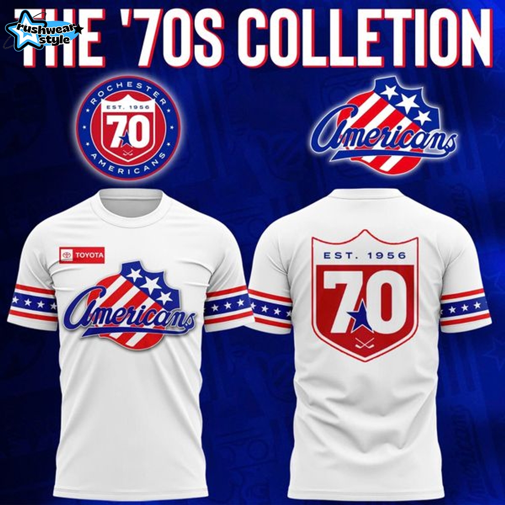 Rochester Americans The 70s Collection Vintage T-Shirt Rochester Americans The 70s Collection Vintage T-Shirt