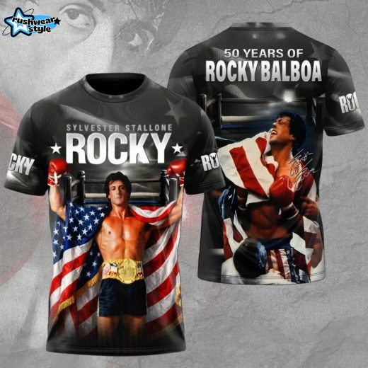 Rocky 50th Anniversary 3D Tshirt Limited Edition