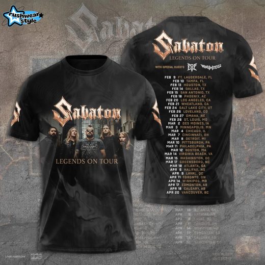 Sabaton 2026 North American Tour 3D Apparel