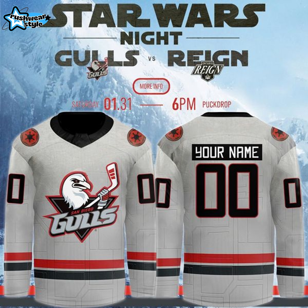 San Diego Gulls 2026 Star Wars Night Jersey San Diego Gulls 2026 Star Wars Night Jersey