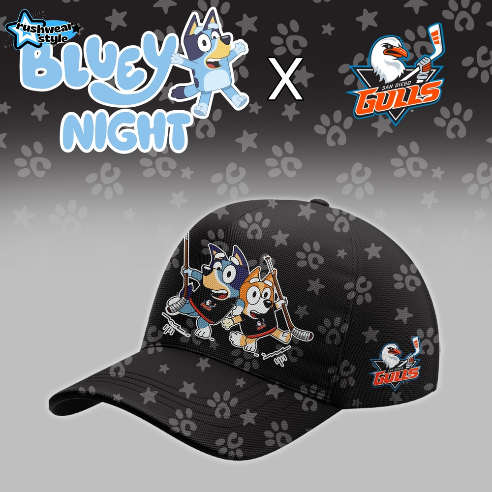 San Diego Gulls Bluey Night Game Limited Hoodie San Diego Gulls Bluey Night Game Limited Hoodie