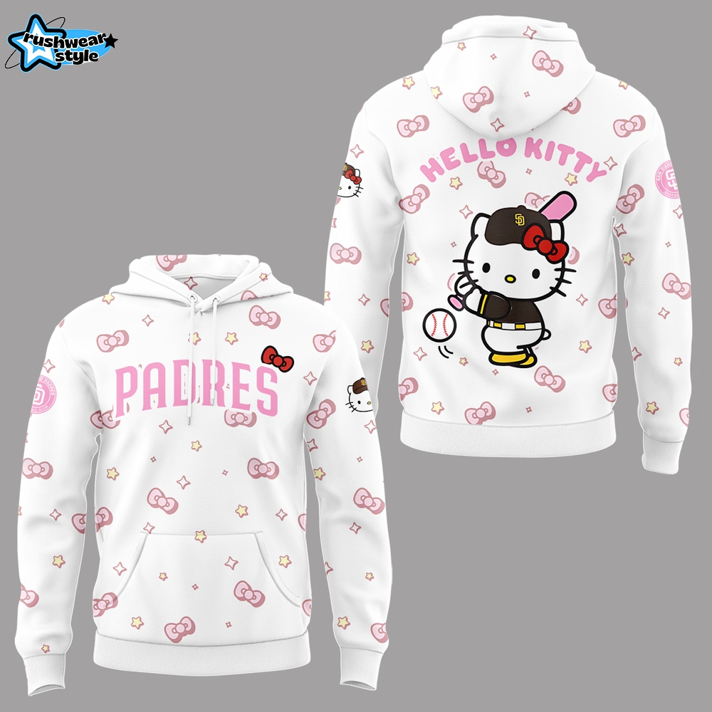 San Diego Padres x Hello Kitty Hoodie 2026 San Diego Padres x Hello Kitty Hoodie 2026