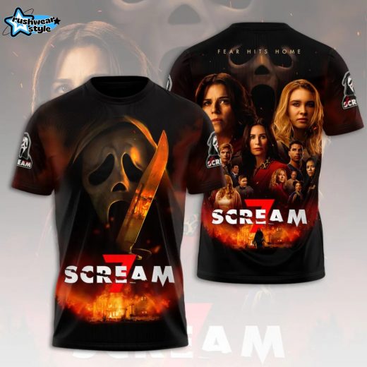 Scream 7 Fear Hits Home New Poster Film In Theaters On February 27 2026 Tshirt