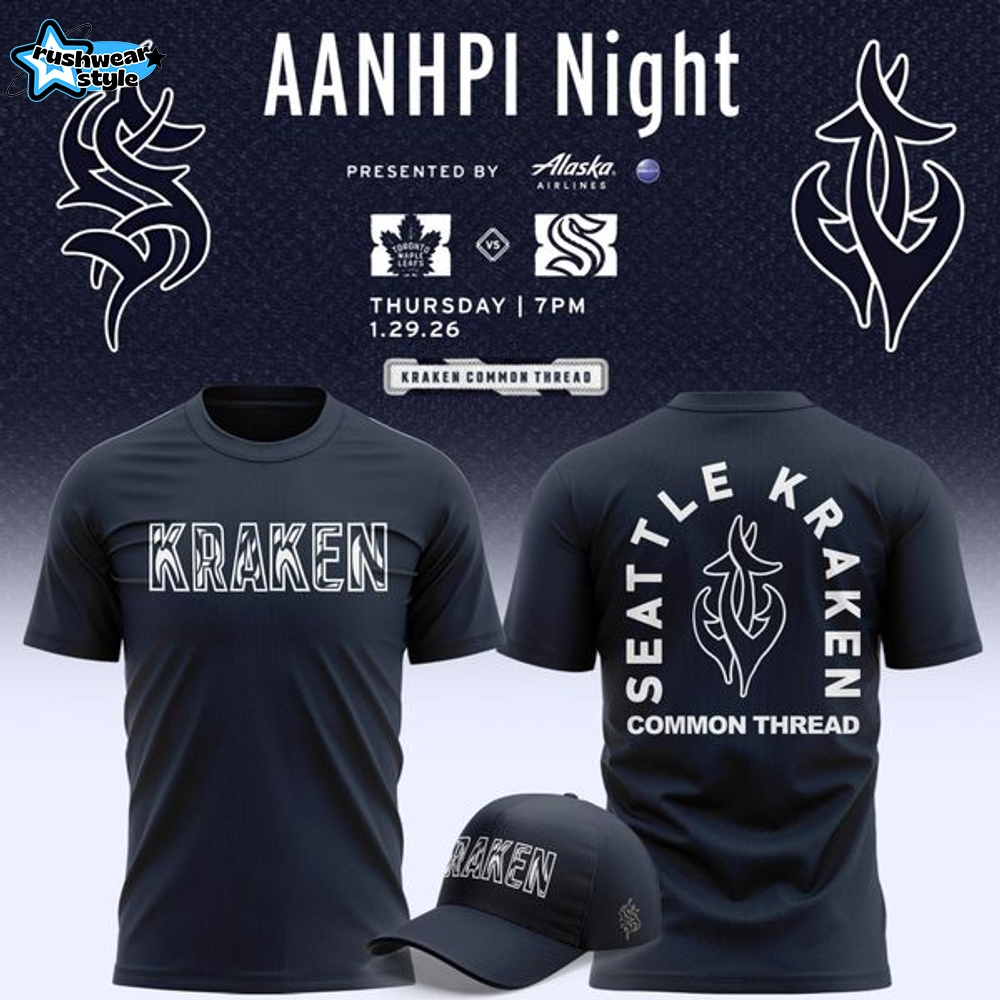 Seattle Kraken 2026 AANHPI Night Graphic T-Shirt Seattle Kraken 2026 AANHPI Night Graphic T-Shirt