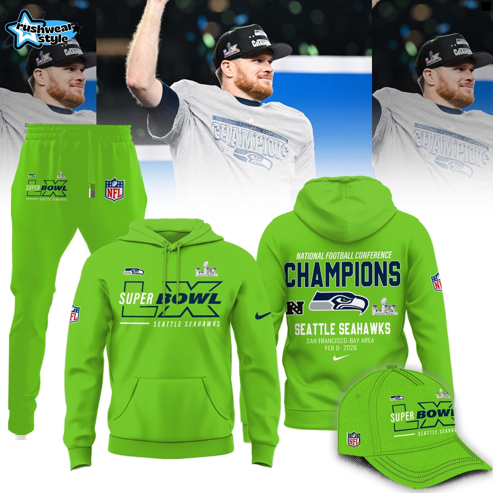 Seattle Seahawks 2026 NFC Champions Commemorative Hoodie Seattle Seahawks 2026 NFC Champions Commemorative Hoodie