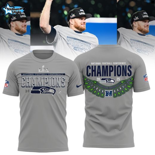 Seattle Seahawks 2026 NFC Champions Commemorative T-Shirt