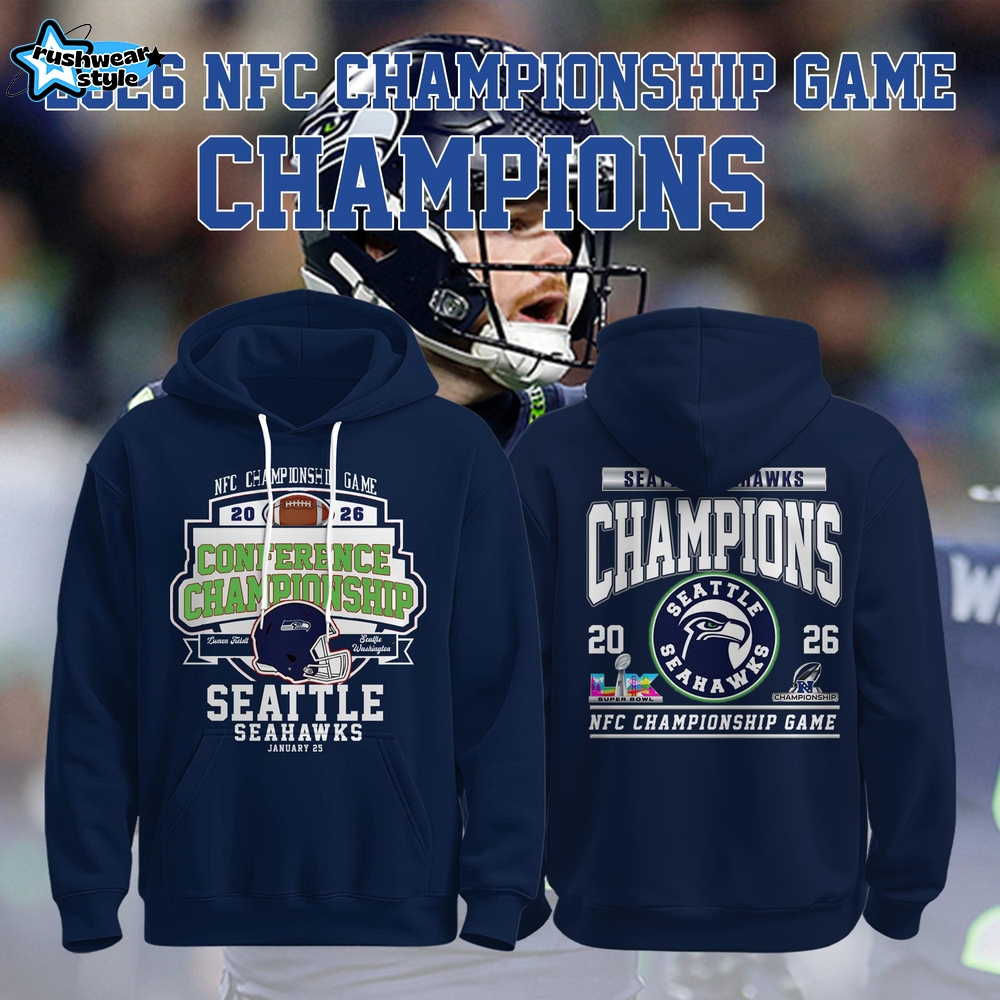 Seattle Seahawks Football NFC Champions 2026 Limited Edition Hoodie V2 Seattle Seahawks Football NFC Champions 2026 Limited Edition Hoodie V2