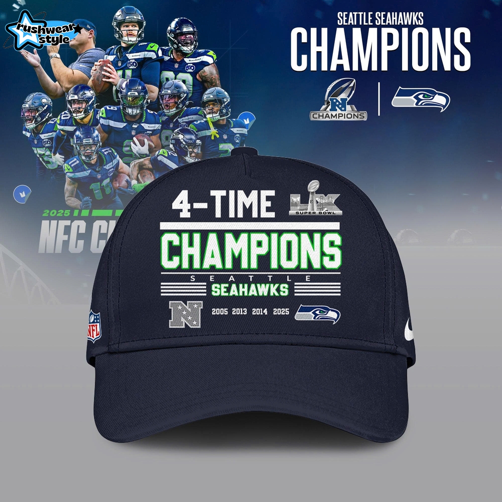 Seattle Seahawks Navy Blue 2026 NFC Champions T-Shirt – Official Style Seattle Seahawks Navy Blue 2026 NFC Champions T-Shirt – Official Style