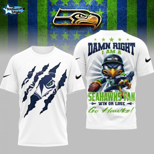 Seattle Seahawks | Premium NFL Go Hawks 3D Shirt NY