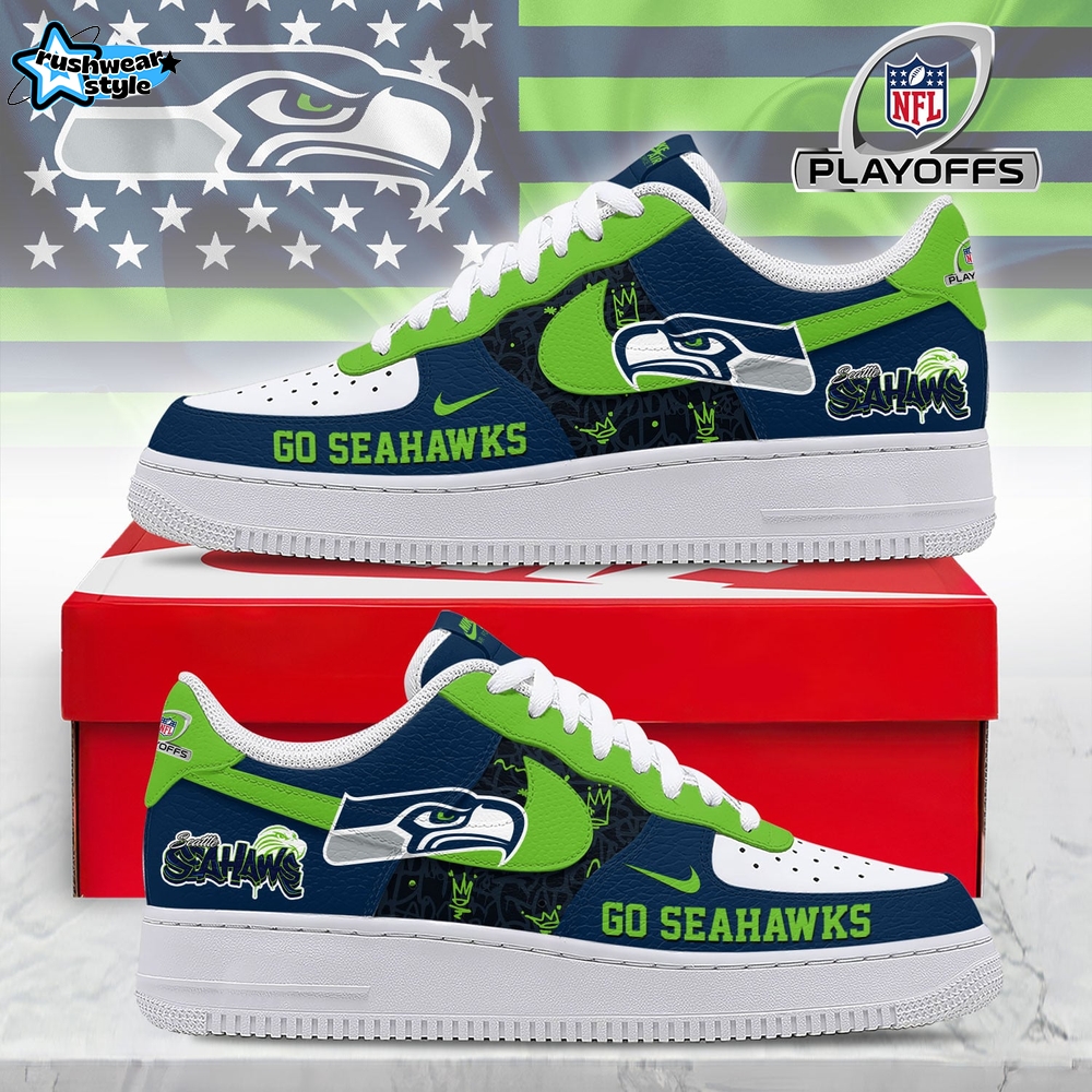 Seattle Seahawks | Premium NFL Playoffs 2025-26 AF1 Shoes MM Seattle Seahawks | Premium NFL Playoffs 2025-26 AF1 Shoes MM