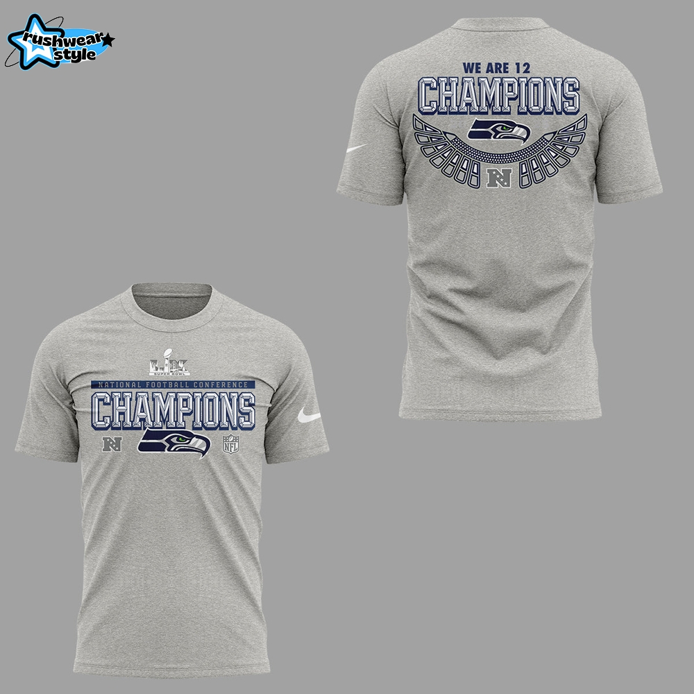 Seattle Seahawks We are 12 NFC Champions Shirt Seattle Seahawks We are 12 NFC Champions Shirt