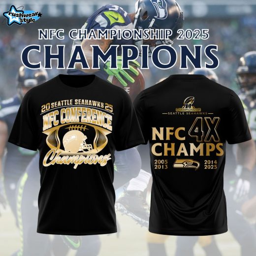 Seattle Seahawks x 2026 NFC Conference Champions T-Shirt Version 3