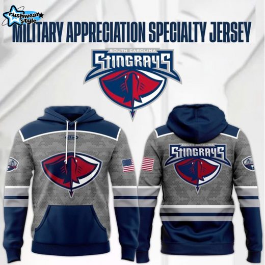 South Carolina Stingrays '' Military Night '' Special Hoodie