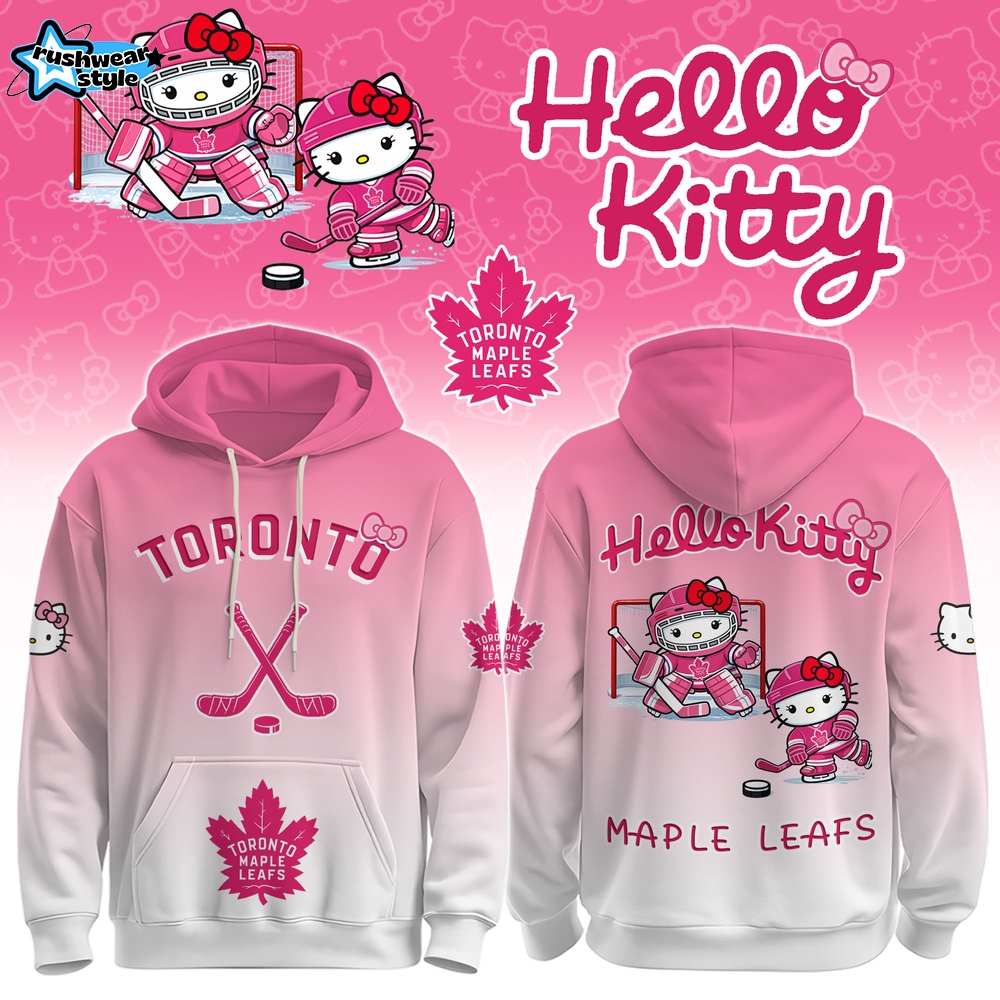 TOR Maple Leafs Special Hello Kitty Limited Edition Hoodie TOR Maple Leafs Special Hello Kitty Limited Edition Hoodie