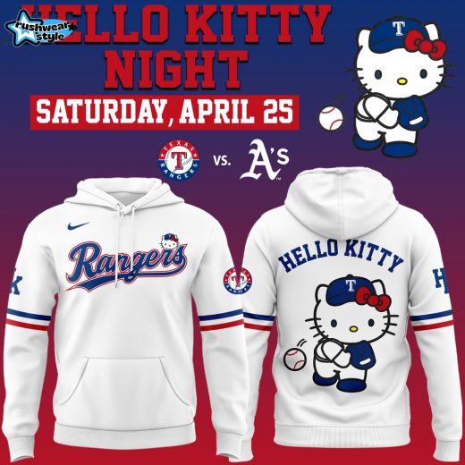 Texas Rangers Hello Kitty Night Limited Edition Fan Hoodie