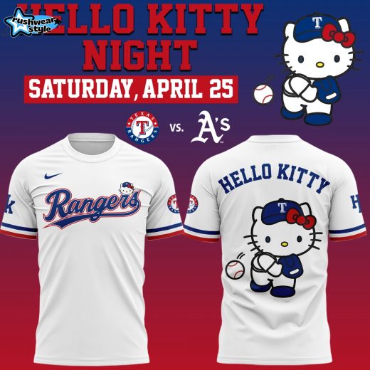 Texas Rangers Hello Kitty Night Limited Edition Graphic T-Shirt