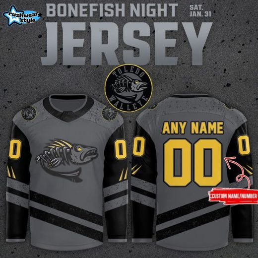 Toledo Walleye '' Bonefish Night '' 2026 Hockey Jersey