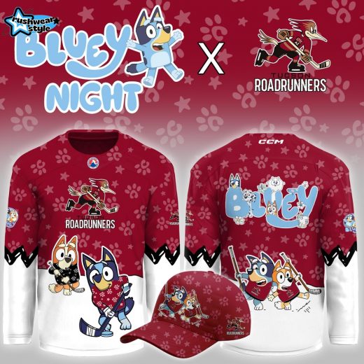 Tucson Roadrunners Bluey Night Game Limited Hockey Jersey