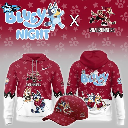 Tucson Roadrunners Bluey Night Game Limited Hoodie