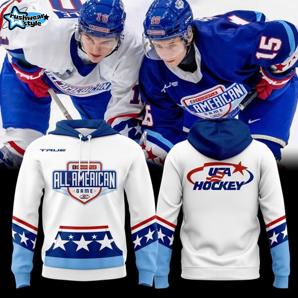 USA Hockey x Chipotle All American Game White Hoodie USA Hockey x Chipotle All American Game White Hoodie