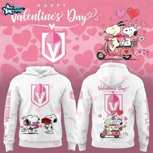 Vegas Golden Knights Peanuts Happy Valentine Day 2026 Hoodie