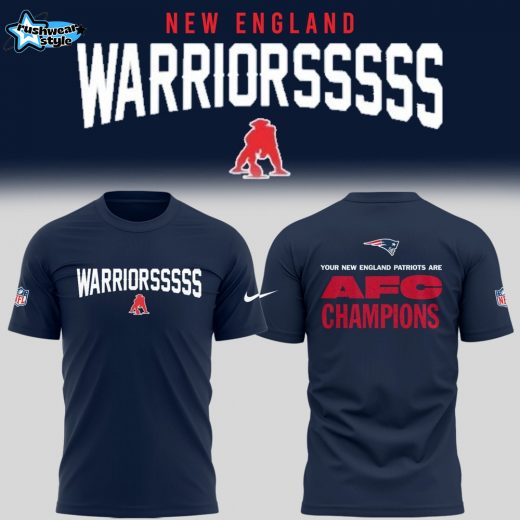 WARRIORSSSSS New England Patriots American Football Conference Champions 2025-26 Tshirt