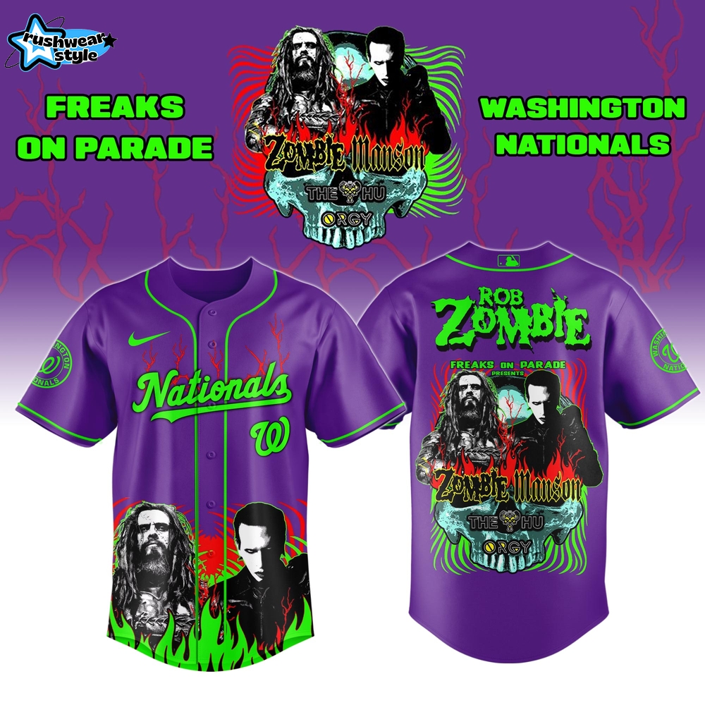 Washington Nationals x Freaks On Parade Tour 2026 Colab Jersey Limited Edition Washington Nationals x Freaks On Parade Tour 2026 Colab Jersey Limited Edition